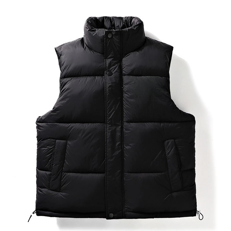 New Autumn and Winter Vest Man Cold-Proof Warm Fashion Brand down Cotton-Padded Jacket Cotton and Thickening Sleeveless Top