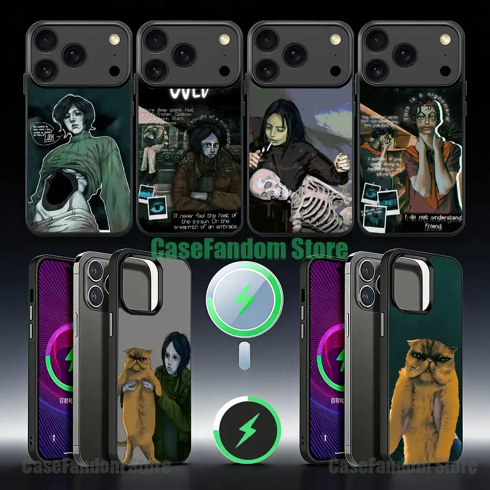 

No I m not a H-Human For iPhone 17,16,15,14,13,12,11,Pro,Max,Plus,Mini,SE Magnetic Wireless Charging Black Phone Case