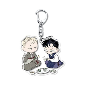 2024 Korean BL Manga Roses and Champagne Keychain Cartoonフィギュアペンダントキーリングチェーンファンコレクションジュエリーアクセサリーギフト 12ベストセールスKPOP The Rose -№12