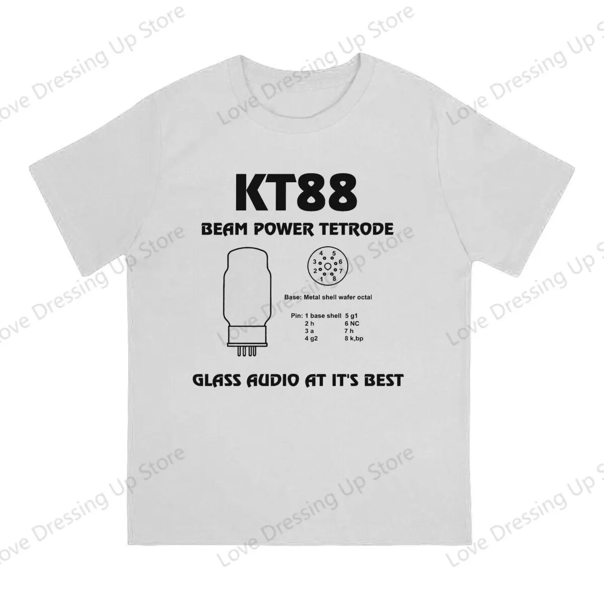 Vacuum Tube KT88 Vacuum Tube T Shirt Fashion Men Tees Summer Clothing COTTON Crewneck TShirt