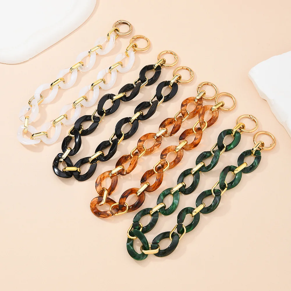 

40cm New Acrylic Handbag Chains Shoulder Bag Strap DIY Purse Chain Resin Chains Handles Belt Parts Bag Accessories Bag Chain
