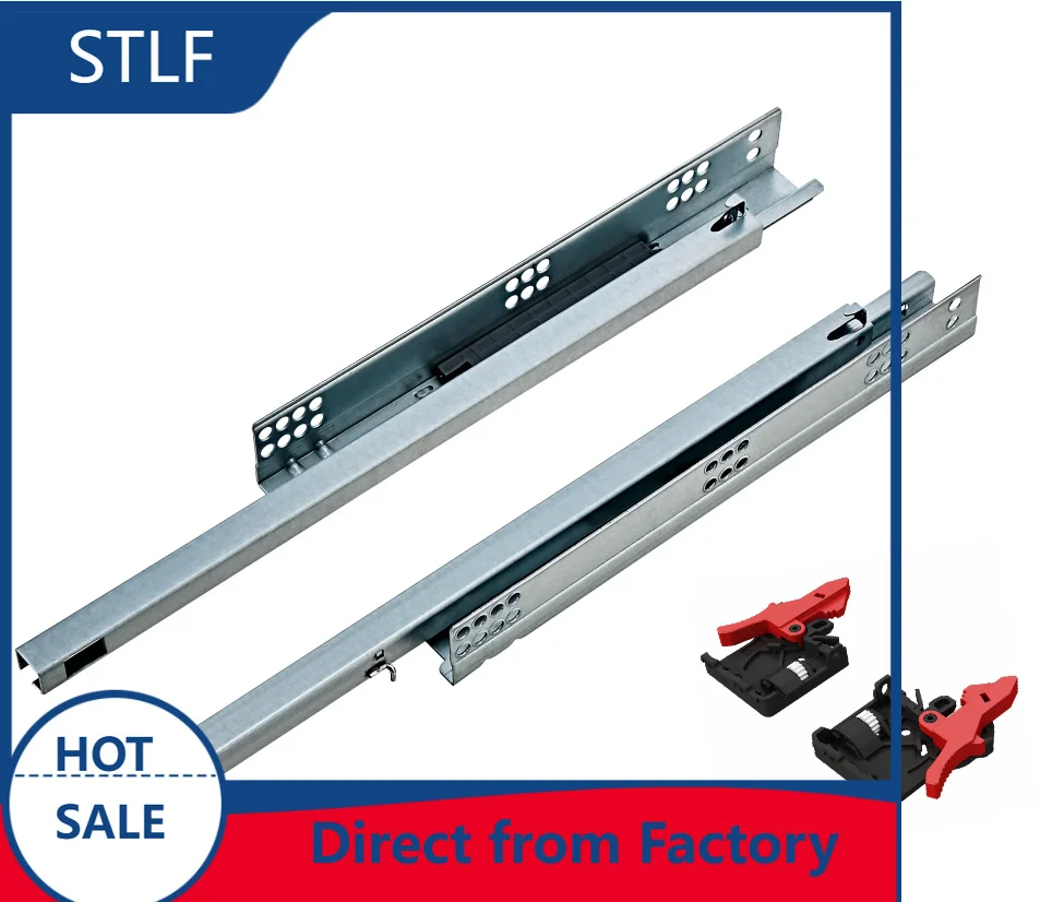 

STLF Customized Logo Galvanized Steel Undermount Drawer Slide Runners