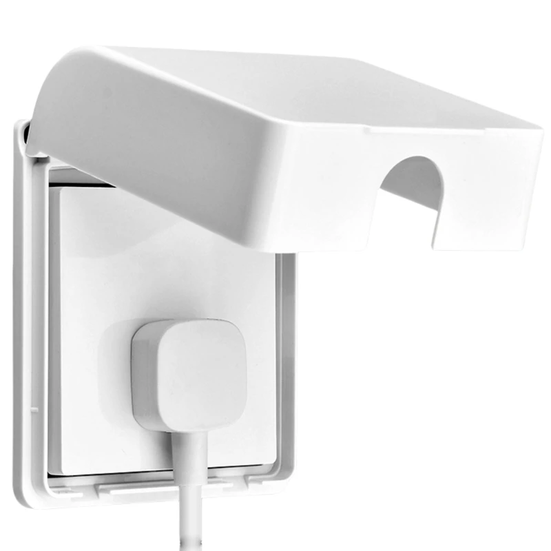 Adhesive 86 Type Socket Cover Wall Outlet Protectors for Child Safety White