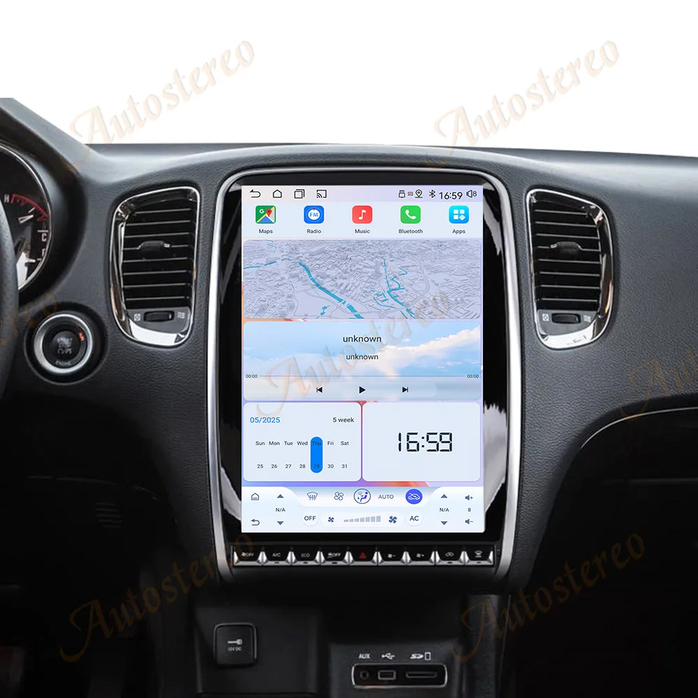 14.5 Inch Android Carplay For Dodge Durango 2014-2020 Tesla Style Car GPS Navigation Multimedia Player Car Radio Tape Head Unit