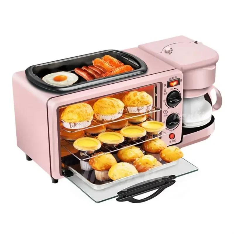 multifunctional 3 in 1 breakfast maker /machine coffee machine  frying pan and oven all in one