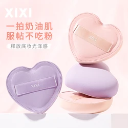 Heart-shaped Soft Cotton Candy Powder Puff Smooth Makeup Sponge Powder Liquid Foundation Concealer Cream Velvet Cosmetics Puff