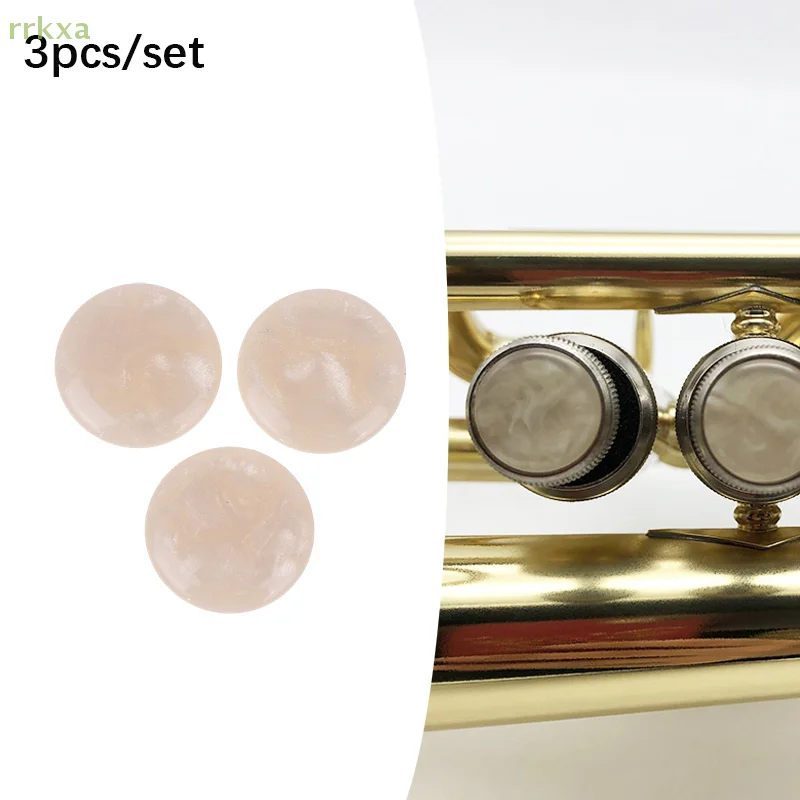 3Pcs Trompete Ventil Finger Taste Top Cap Reparatur Ersatz Für Trompete Tasten Snap Kolben Schnalle Messing Instrument