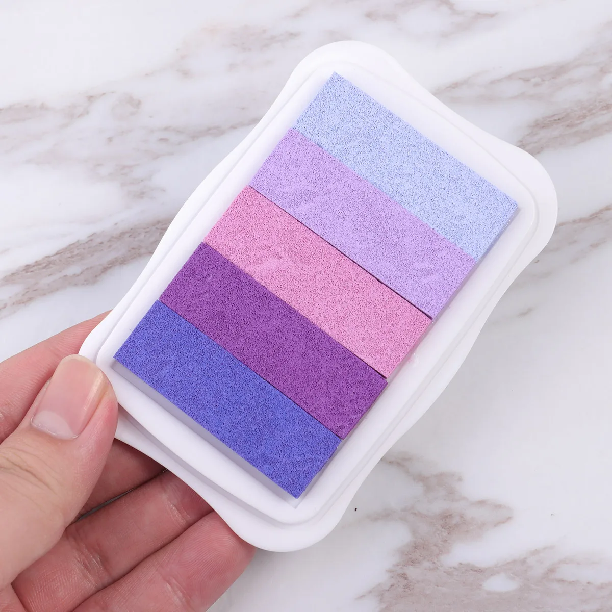 5-kleuren gradiënt inktkussen wasbaar niet-giftig ideaal voor kinderknutsel scrapbooking kaarten maken muur decor doe-het-zelf geschenken creatief