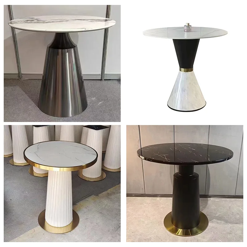 Negotiation table Coffee table Stainless steel rock slab bracket Base Office