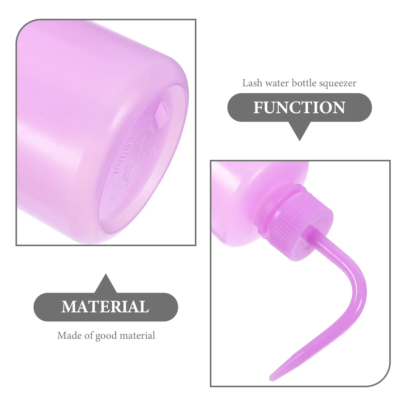 

2pcs 250ml Cleaning Squeeze Wash for Lash Lash Washing Bottle Lightweight Reusable Plant Watering Bottle Flexible