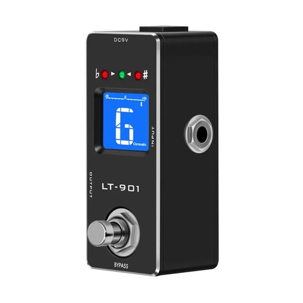 

Compact Tuner Chromatic Tuner For Live Music LCD Display Portable Size Real Bypass Design Wide Tuning Range For Guitar
