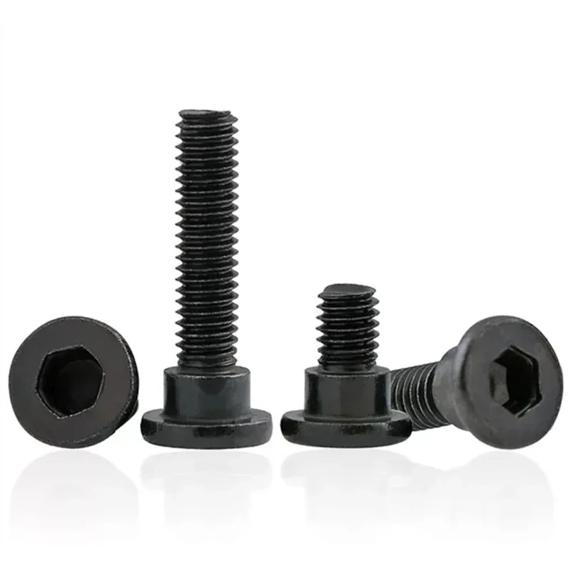 Grade 12.9 Black Carbon Steel Hex Socket Head Shoulder Screws M2.5/M3 Cap Step Positioning Bolts Length 4/5/6/8/10mm