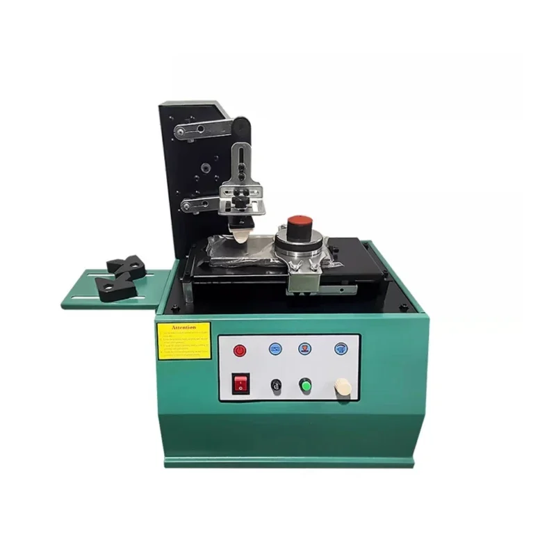 Automatische elektrische tampondrukmachine Oliebeker Codering Afdrukken Inkjetprinter Ronde fles Cosmetische tampondrukmachine