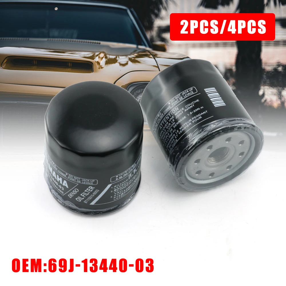 1PC Oil Filter 69J-13440-03 For Yamaha Outboard Motor 150hp 175hp 200hp 225hp 250hp Boat Engine Parts Replace Original Oil Clean