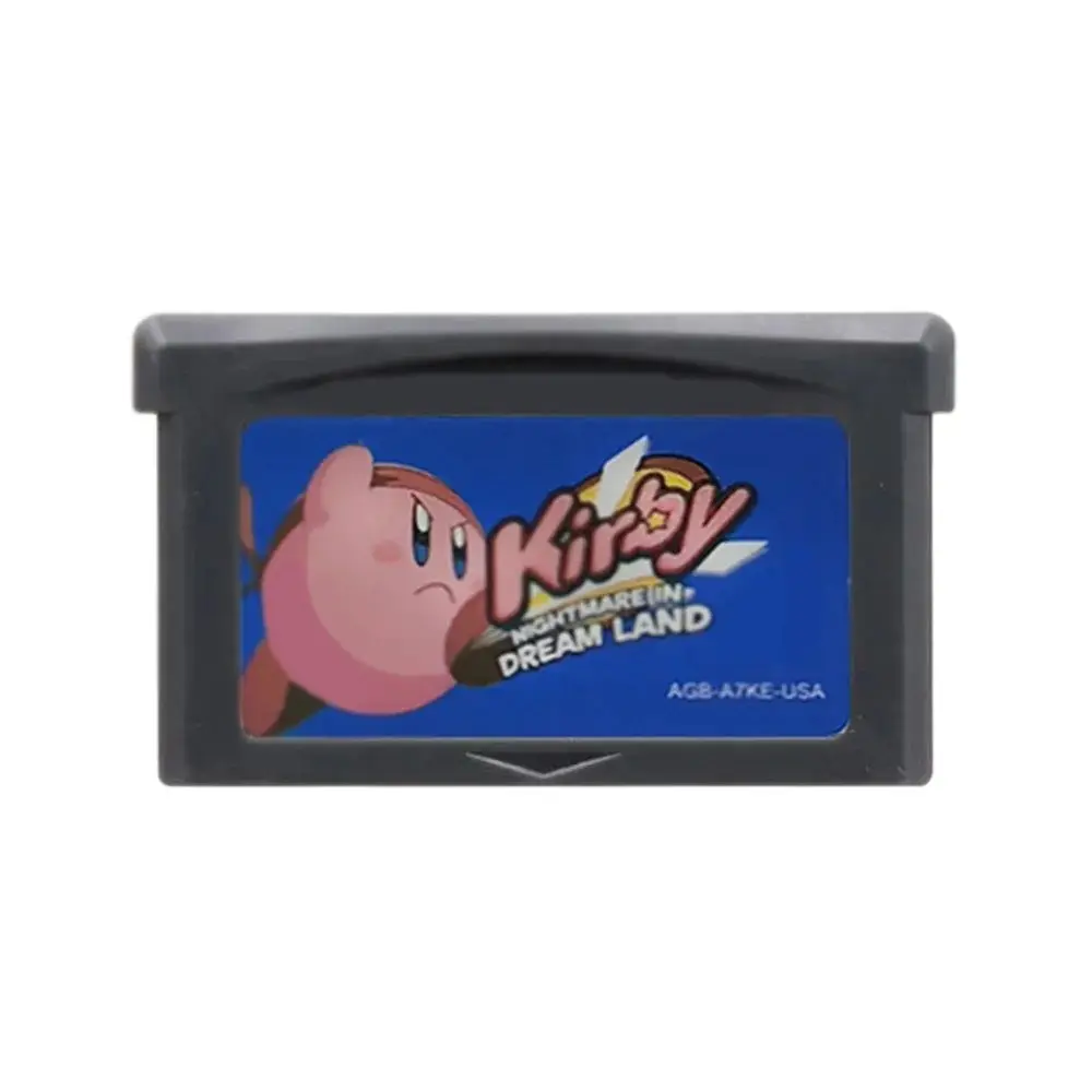 GBA Kirby Game Cartridge 32-Bit Video Game Console Card Amazing Mirror Nightmare in Dream Land for GBA NDS