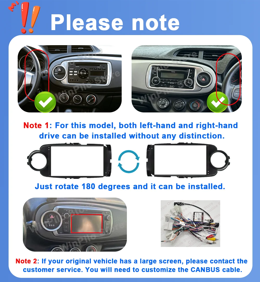 Android 16 For Toyota Yaris 2012 2013 2014 2015 -2017 Car GPS Navigation Carplay Multimedia Video Player Head Unit 4G Bluetooth