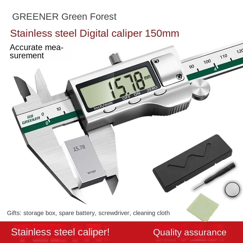 

High precision digital vernier caliper, metric and British stainless steel digital caliper, 150mm