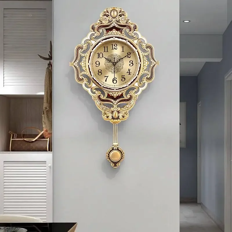 European Unique Wall Clocks Vertical Premium Glass Design Bedroom Wall Clocks Living Room Christmas Orologio Parete Decoration