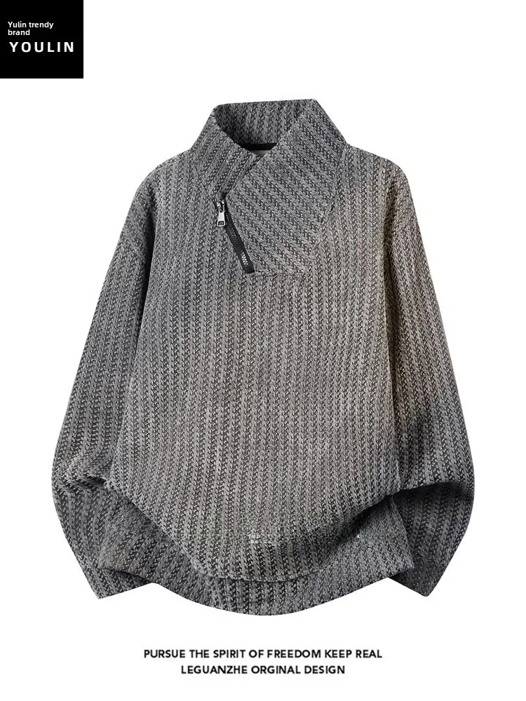 

Мужская зимняя толстовка с флисовой подкладкой, длинным рукавом, воротником-стойкой, для повседневной носки, уличный стиль, из полиэфирного волокна, плотная, теплая