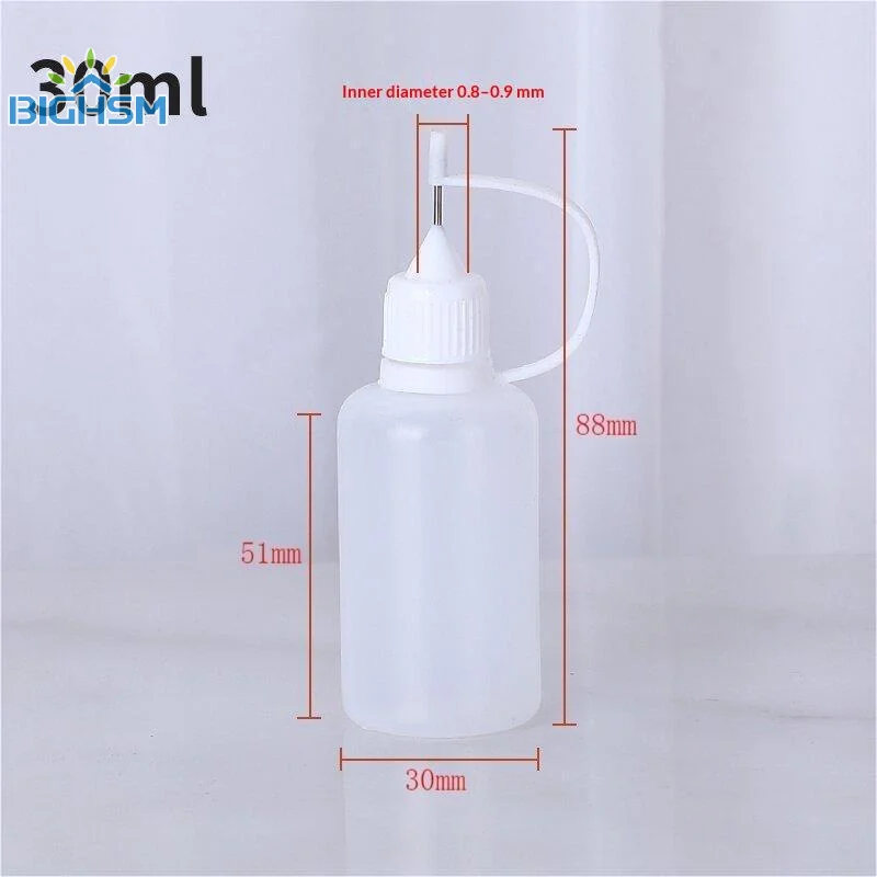 10Pcs Needle Tip Squeeze Dispensing Bottles Soft Flexible Body Multiple Sizes Perfect For DIY Crafts Glue Ink Storage