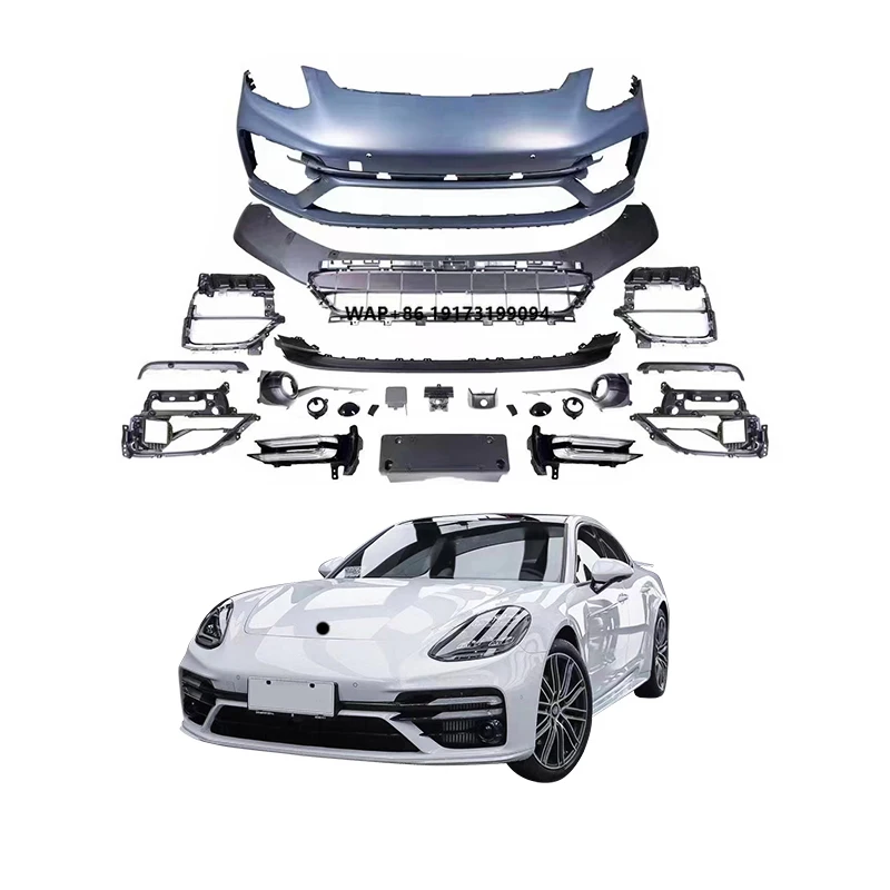 

For 2017-2023 Panamera 971 TurboS Style Body Kit New Front Bumper Tips Car Grille Modification Upgrade