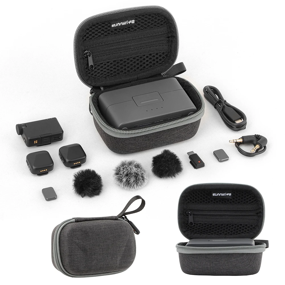 Outdoor Travel Storage Case Wireless Microphone Portable Protection Box Protective Case for DJI Mic Mini Wireless Microphone