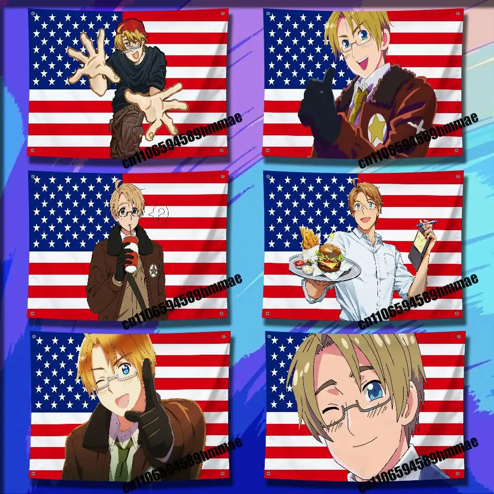 For America A-Alfred F Jones Flag 50*70cm 60*90cm 80*120cm 100*150cm 150*200cm Camp Wall Banner
