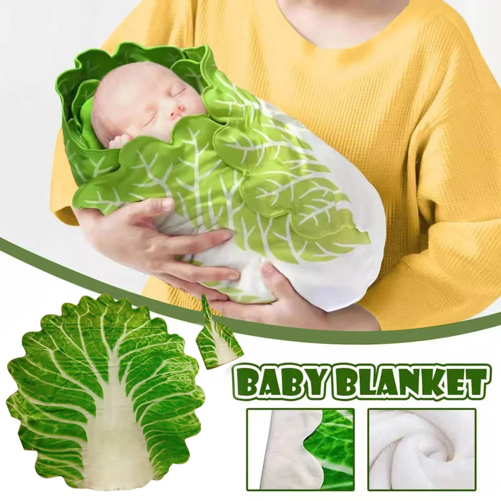 

Swaddle Blankets Newborn Baby Softer Infant Toddler Girl Chinese Cabbage Warm Sleep Soft Cozy Wrap Comfortable Relaxing