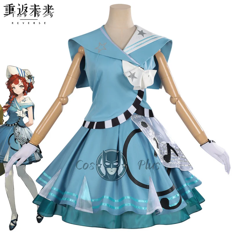 Irelia H Store Game Reverse:1999 Barcarola Cosplay Costumes Navy uniform Dress Women Halloween Costume