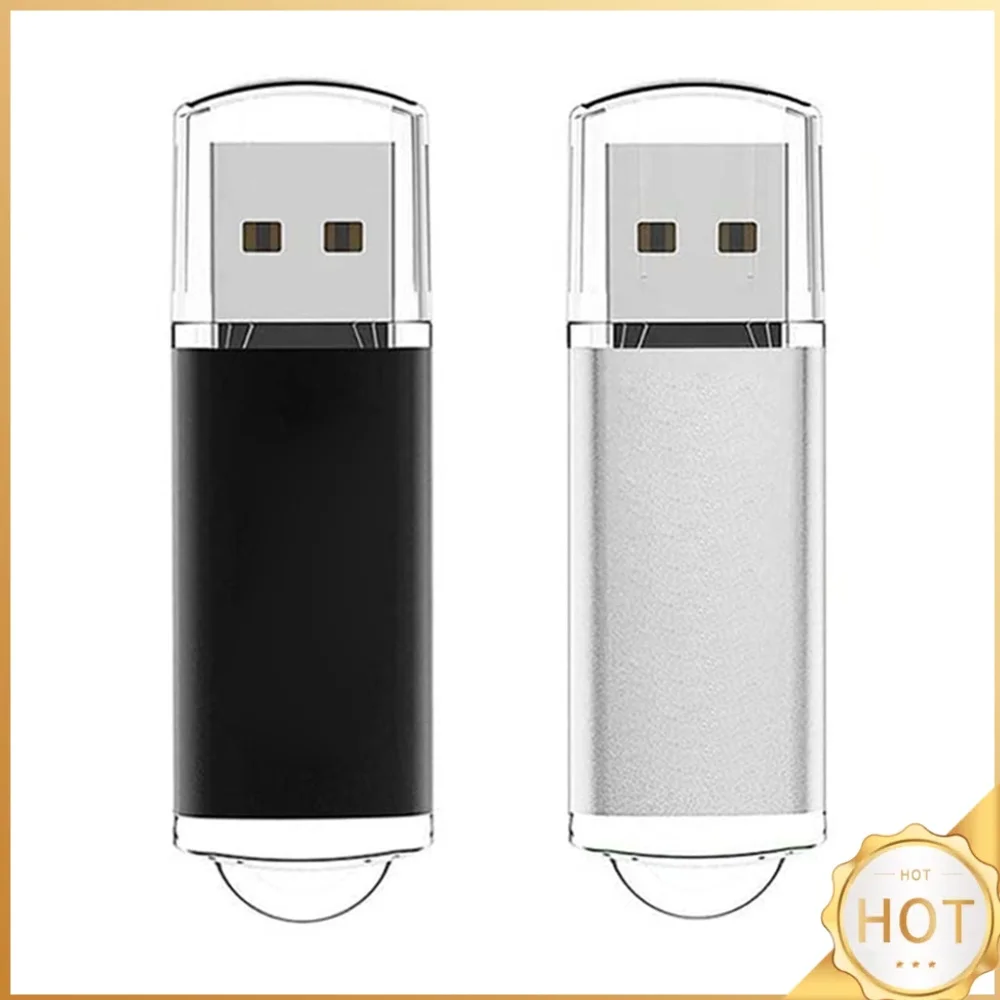 High Speed USB Thumb Drive Clear Cap Zinc Alloy USB 2.0 Pen Jump Drive Waterproof Metal U Disk Memoria USB Stick Gift