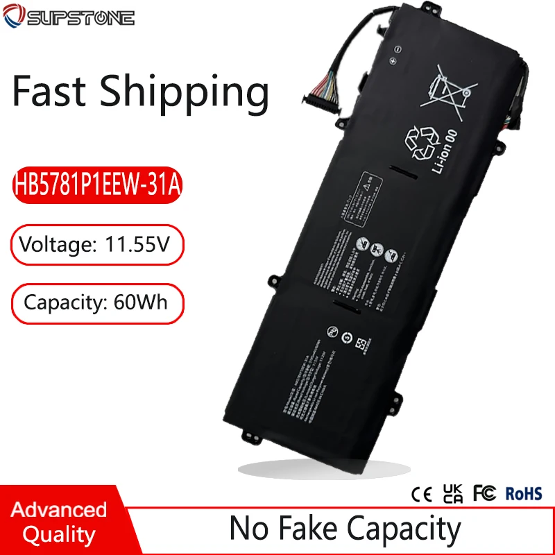 

Аккумулятор HB5781P1EEW-31A для Huawei MateBook X Pro 2023 D16 13S 14S MRG-W76 HKD-W56/W76 EMD-W56 HKF-16 RLEF-16 FRI-F56/FXX/H76