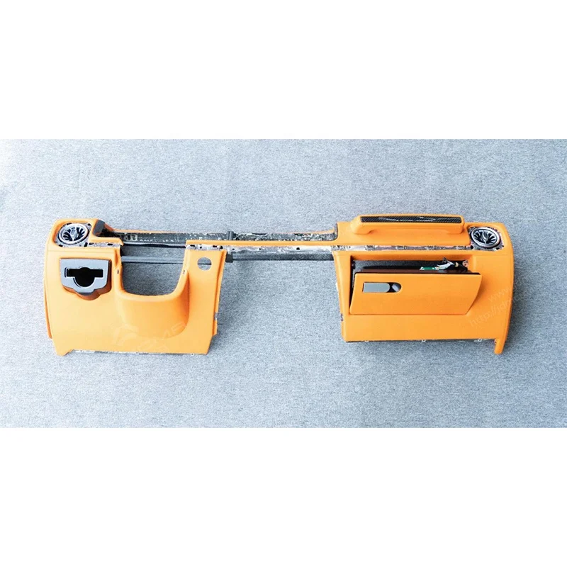 طقم الكسوة الداخلية باللون البرتقالي المباشر من المصنع لتعديلات مخصصة فاخرة G350 G500 G63 W463 إلى W464 #4