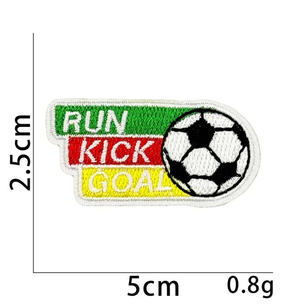 Soccer Embroidery Patch Football Applique Cloth Iron on Patches Sticker Sewing DIY Backpack Bag Hat Jeans Craft Decor Repair view 5