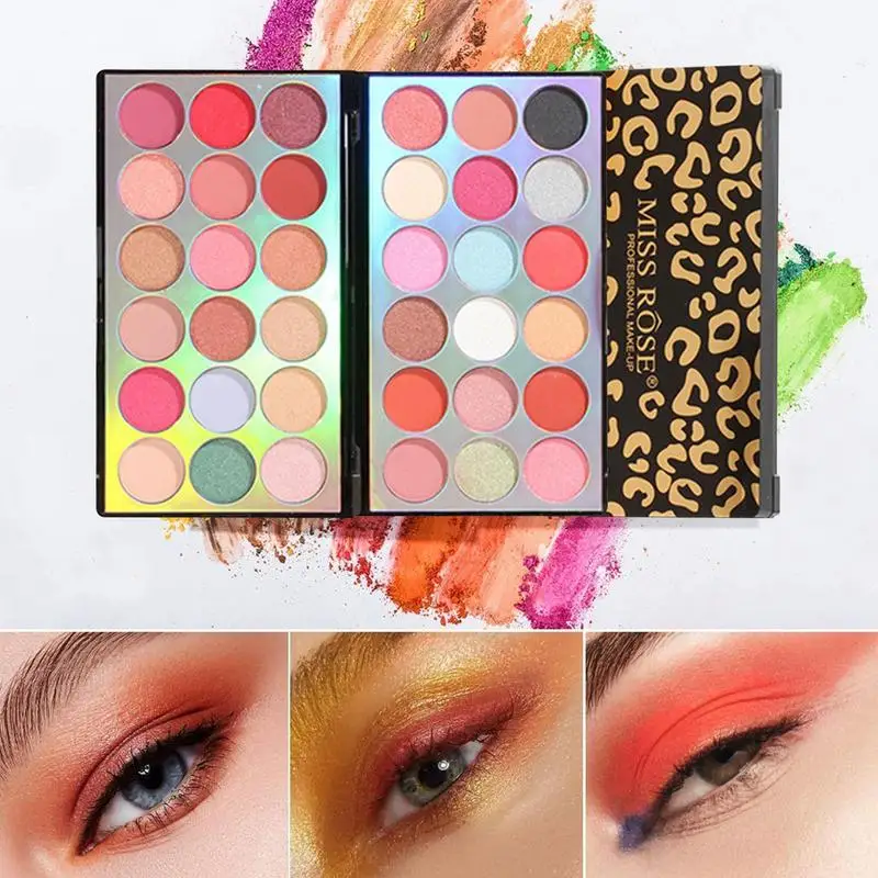 Palette de fards à barrage à haute pigmentation pour femmes et filles, maquillage portable pour les yeux, 36 couleurs, paillettes, 256