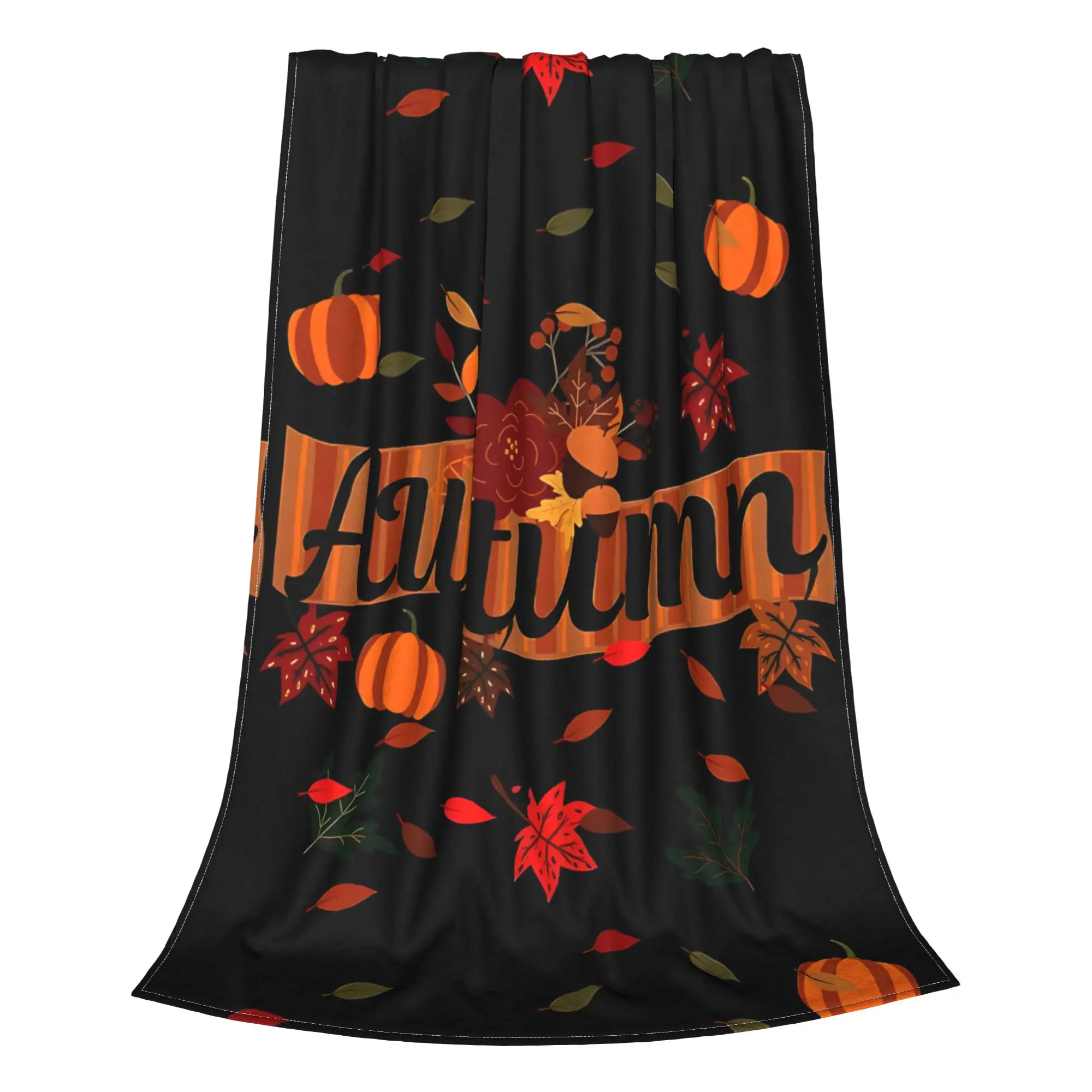 1PC Autumn Vibes  Winter Blankets for Adults Bedding Home Interior Sofa Knee