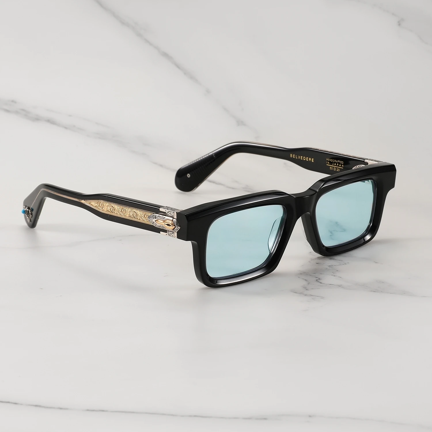 JMM BELVEDERE Business Handgemaakte Zonnebril Vrouwen Luxe Vierkante Dikke Acetaat Designer Lentes De Sol Mujer heren Zonnebril