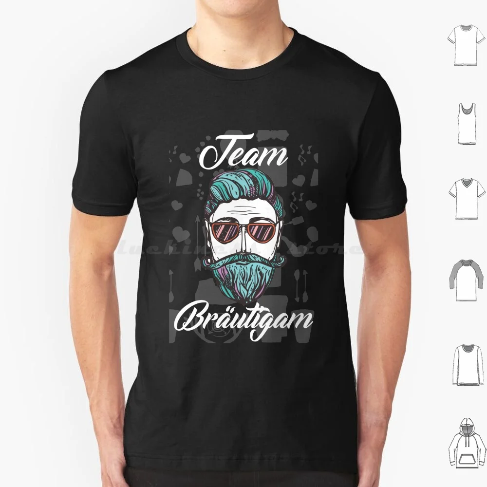 Team Groom T Shirt Cotton Men Women Diy Print Jga Junggesellenabschied Groom Team Groom Bart Carrier Beard Hipster