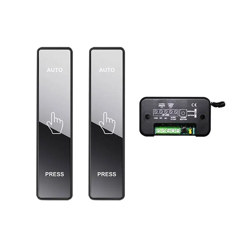 Rolling Code Push Button Mirror Design High Quality AC/DC 12-24V 1 Year Warranty Easy Installation for Door