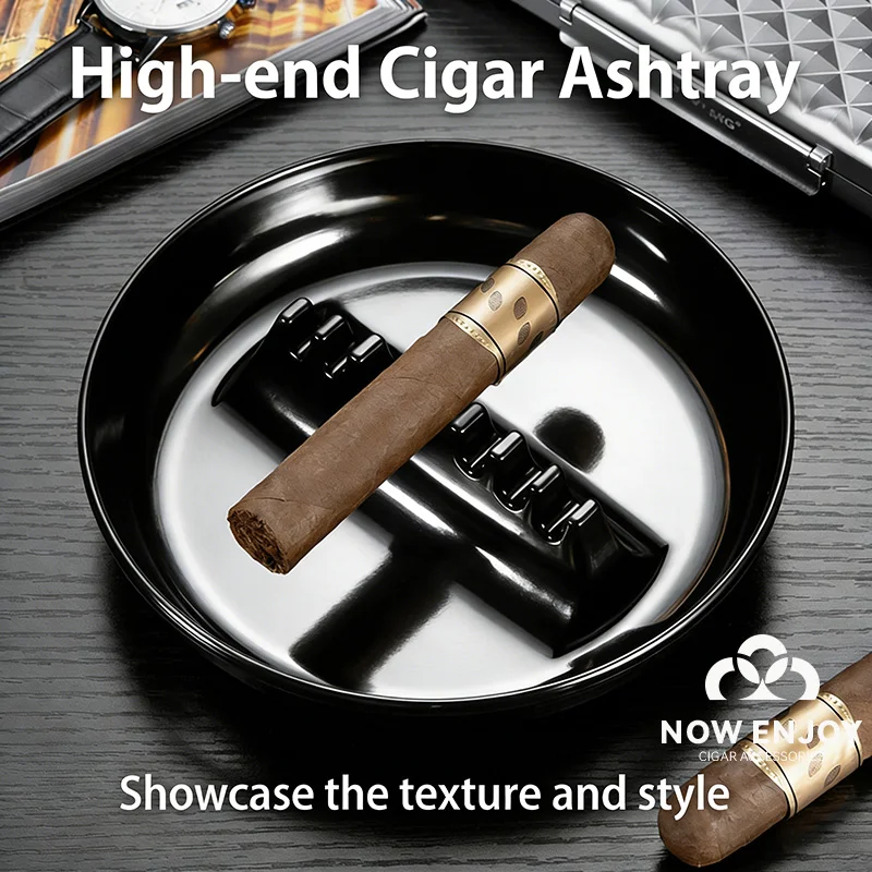 

NEW Multi-caliber Large Diameter Cigar Ashtray Home-use anti-slip ashtray Cigar Holder Smoking Accessories Men's Best Gift