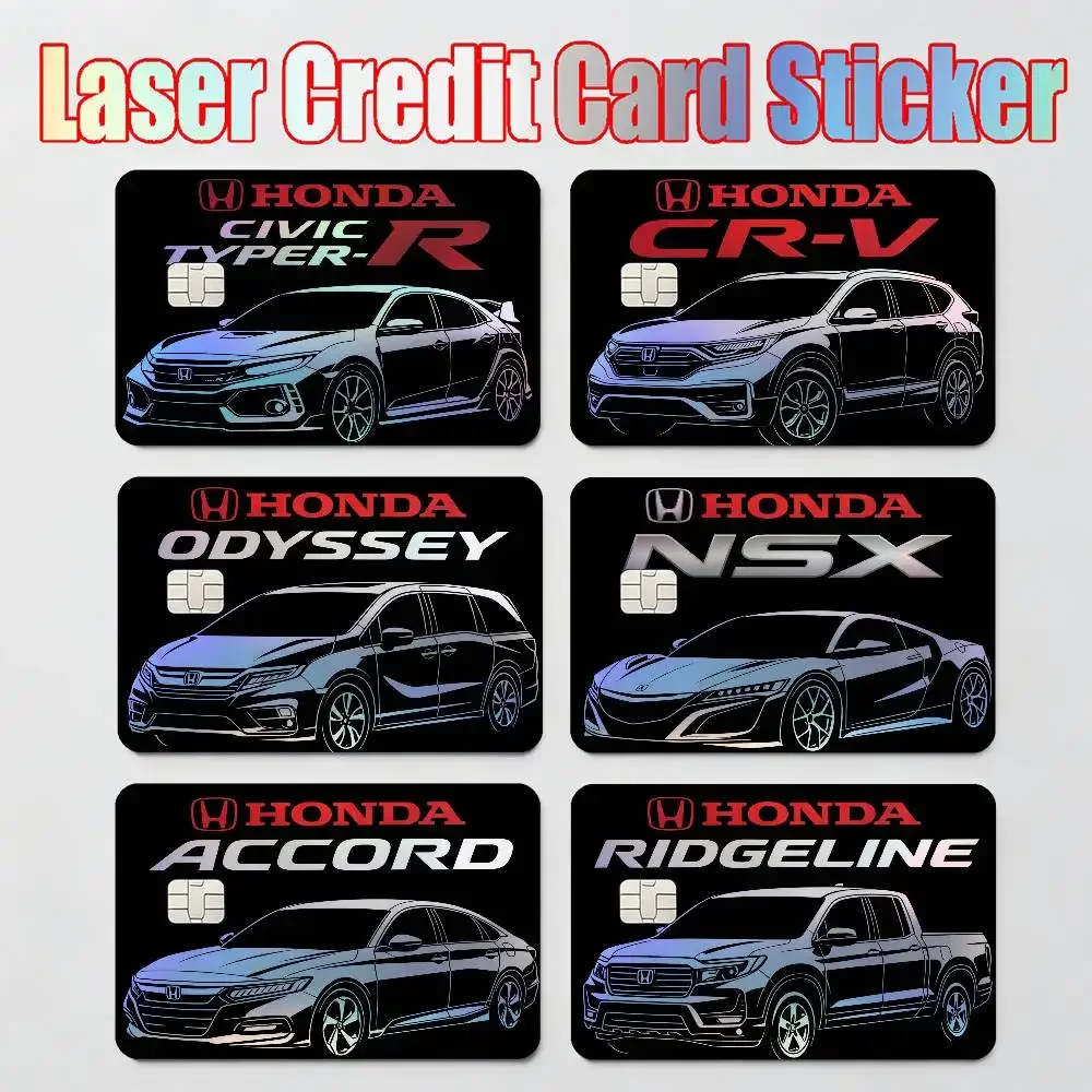 Für Honda Auto/Motorrad Laser-reflektierender Karten-Skin-Aufkleber für Debit-/Kreditkarten