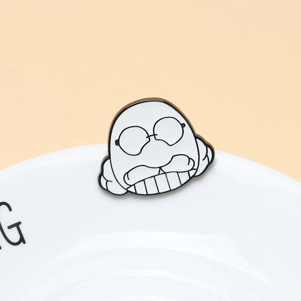 Detektiv Conan Emaille Pin Anime Kudou Shinichi Mouri Ran Brosche Jason Kidd Abzeichen Rucksack Schmuck Geschenk für Männer Fans