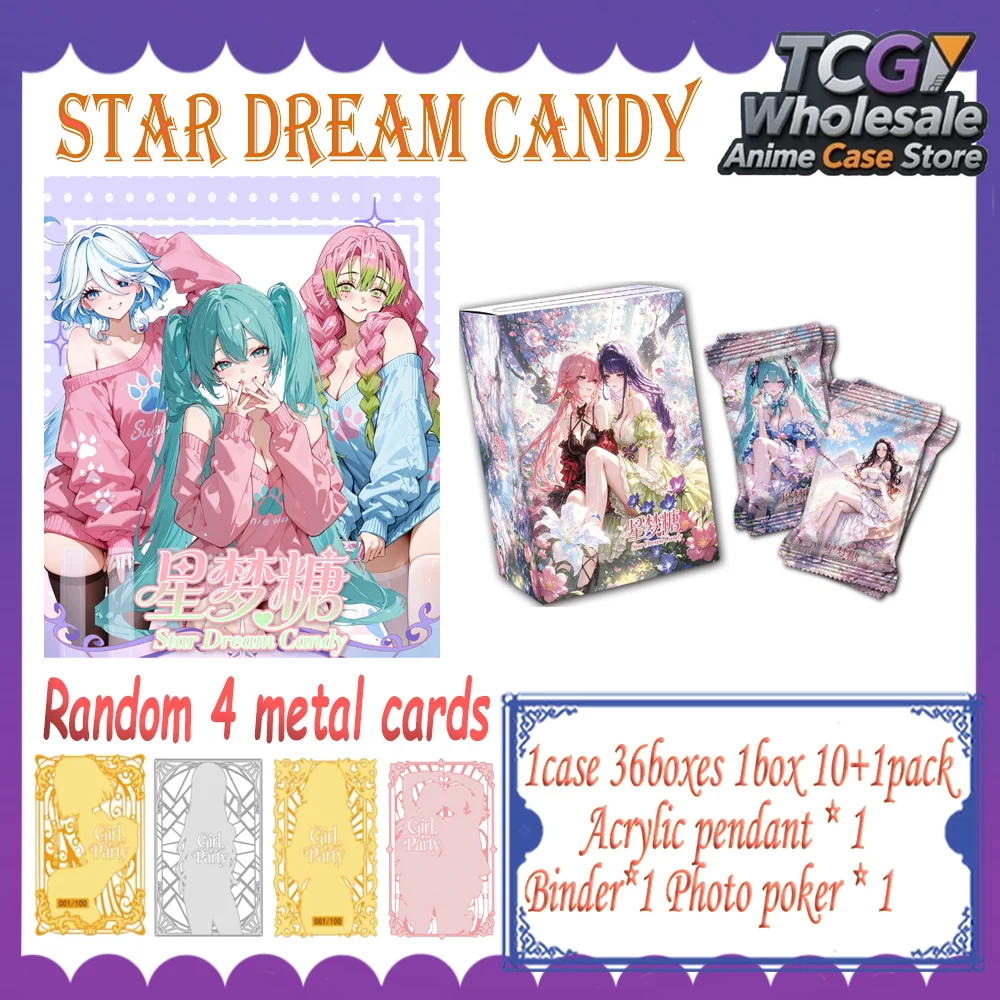 2026 Latest “Star Dream Candy” Game Collectible Cards Goddess Wife Waifu Booster Box CCG ACG Doujin Toys Hobby Gift