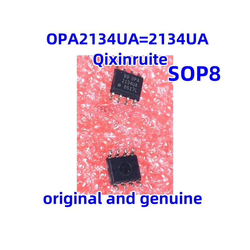 Qixinruite  New original OPA2134UA=2134UA SOP-8 SMT 8-pin audio fever dual operational amplifier IC chip