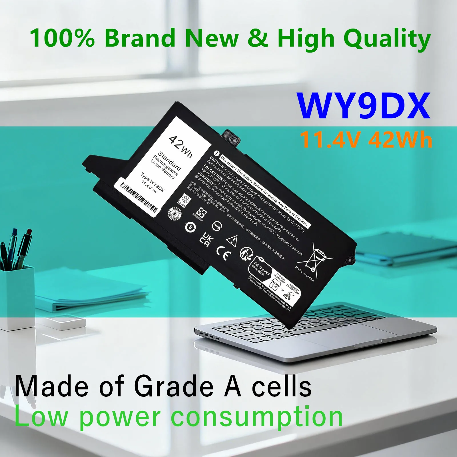 WY9DX Laptop Battery For Dell Latitude 14 5420 5520 Precision 15 3560 series P137G P104F 01K2CF 075X16 0WK3F1 0M3KCN