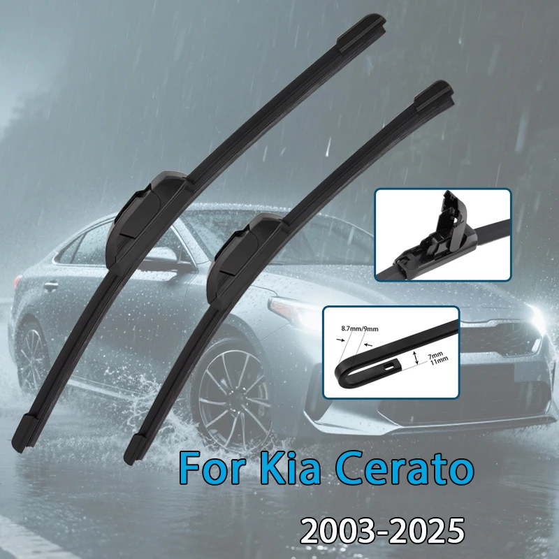 Auto Wischer Klingen Für Kia Cerato 2003-2025 Windschutzscheibe Windschutz Frontscheibe Klingen Auto Zubehör