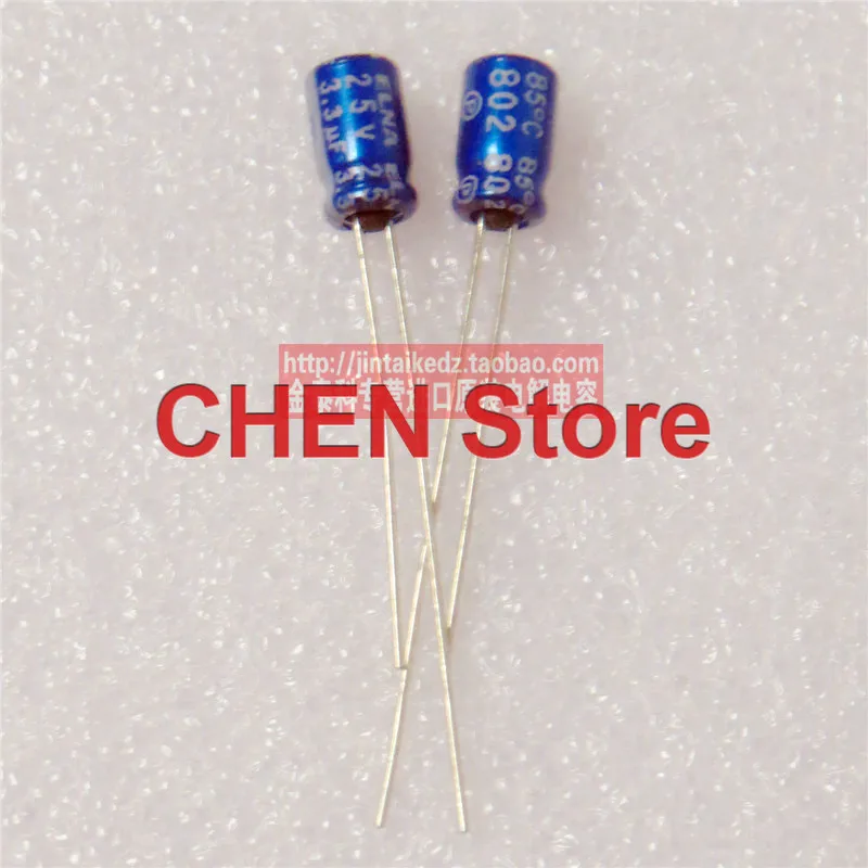 20PCS/50PCS ELNA blue robe 3.3uF 25v RC2 25V3.3UF 85C 4X7MM audio electrolytic capacitor Ultra small volume Free Shipping