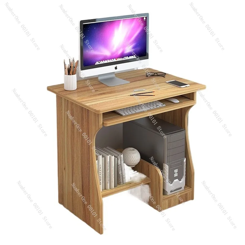 Home Office Computer Desk Compact Desktop Table Minimalist Study Writing Workstation Small Bedroom Rental Room Dormitory