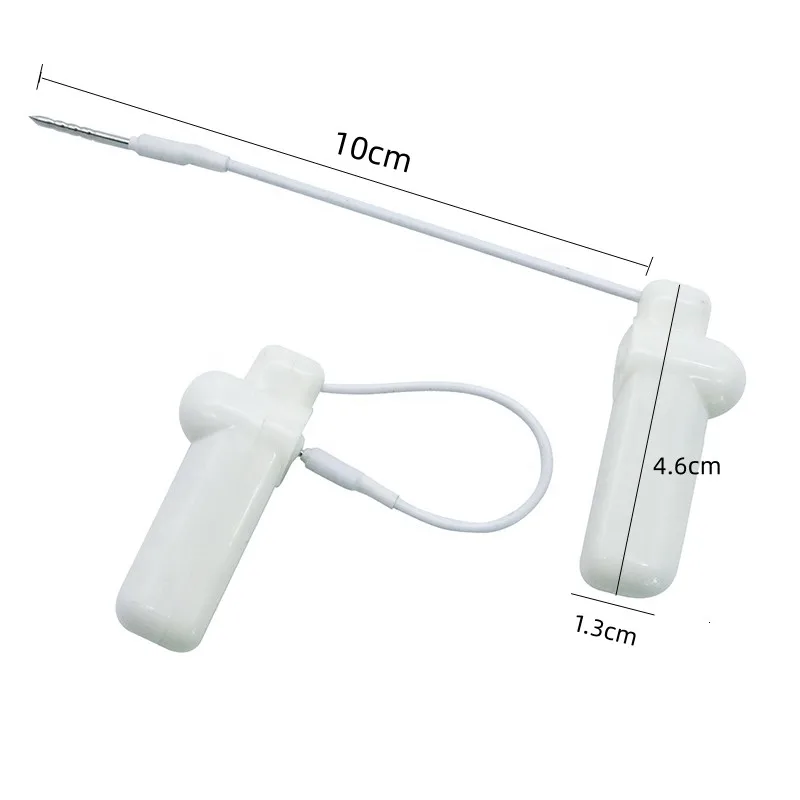 500 Pcs White AM 58Khz Pencil Tags with Lanyard EAS Security Hard Tag for Clothing Shop Antitheft