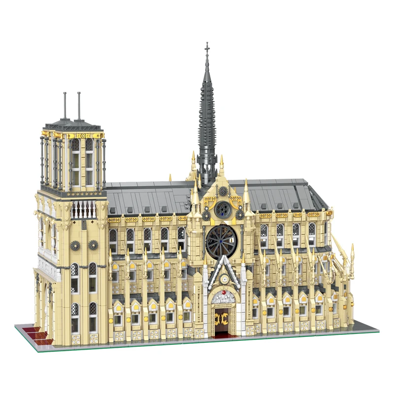 IN STOCK MOC Architecture Notre Dame de Paris Construction Building Blocks Bricks Model Assembling Toys for Children Gift Set