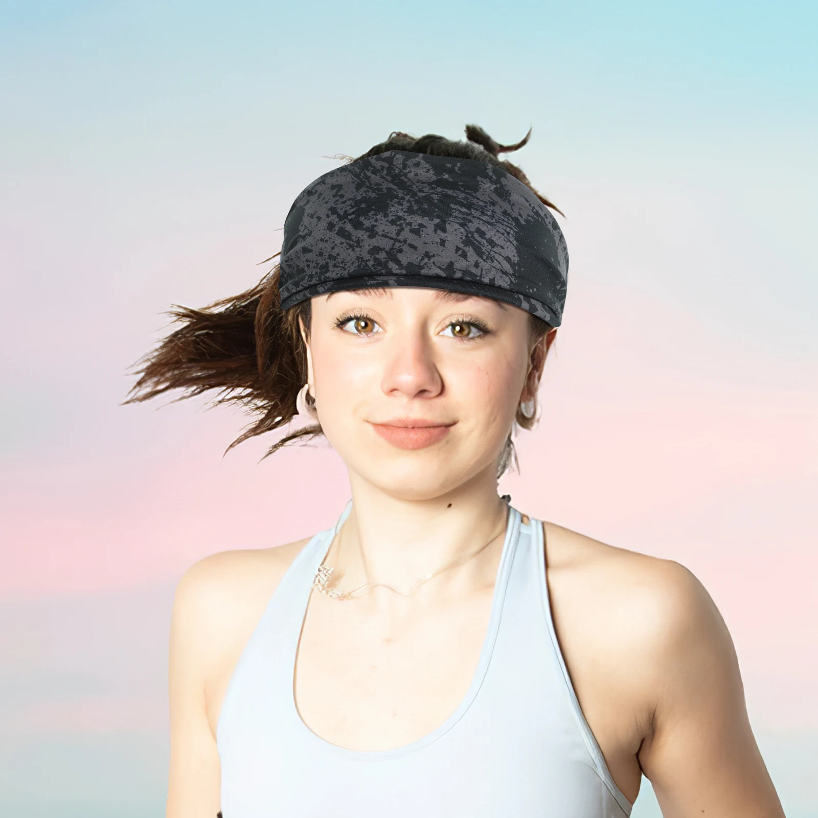Sweatband Fitness Headbands Elastic Exercise Athletic Women for Running Anti-sweat Sports Working Out
